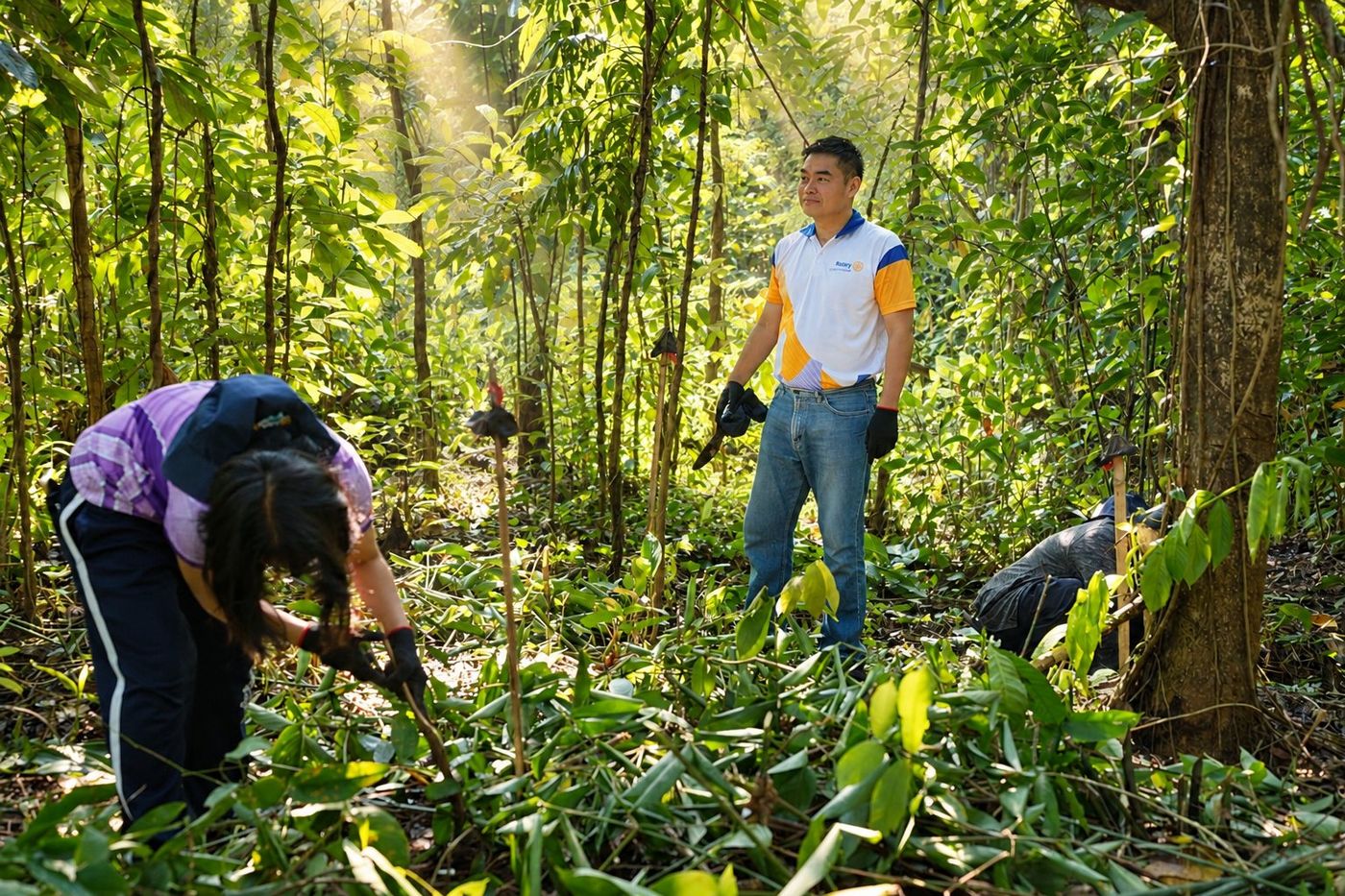 A moment to appreciate the forest around us as fellow volunteers tend to the planting area at Ipo Dam during our October 3, 2026 participation in the “29,000 Trees for 29 Years” initiative.