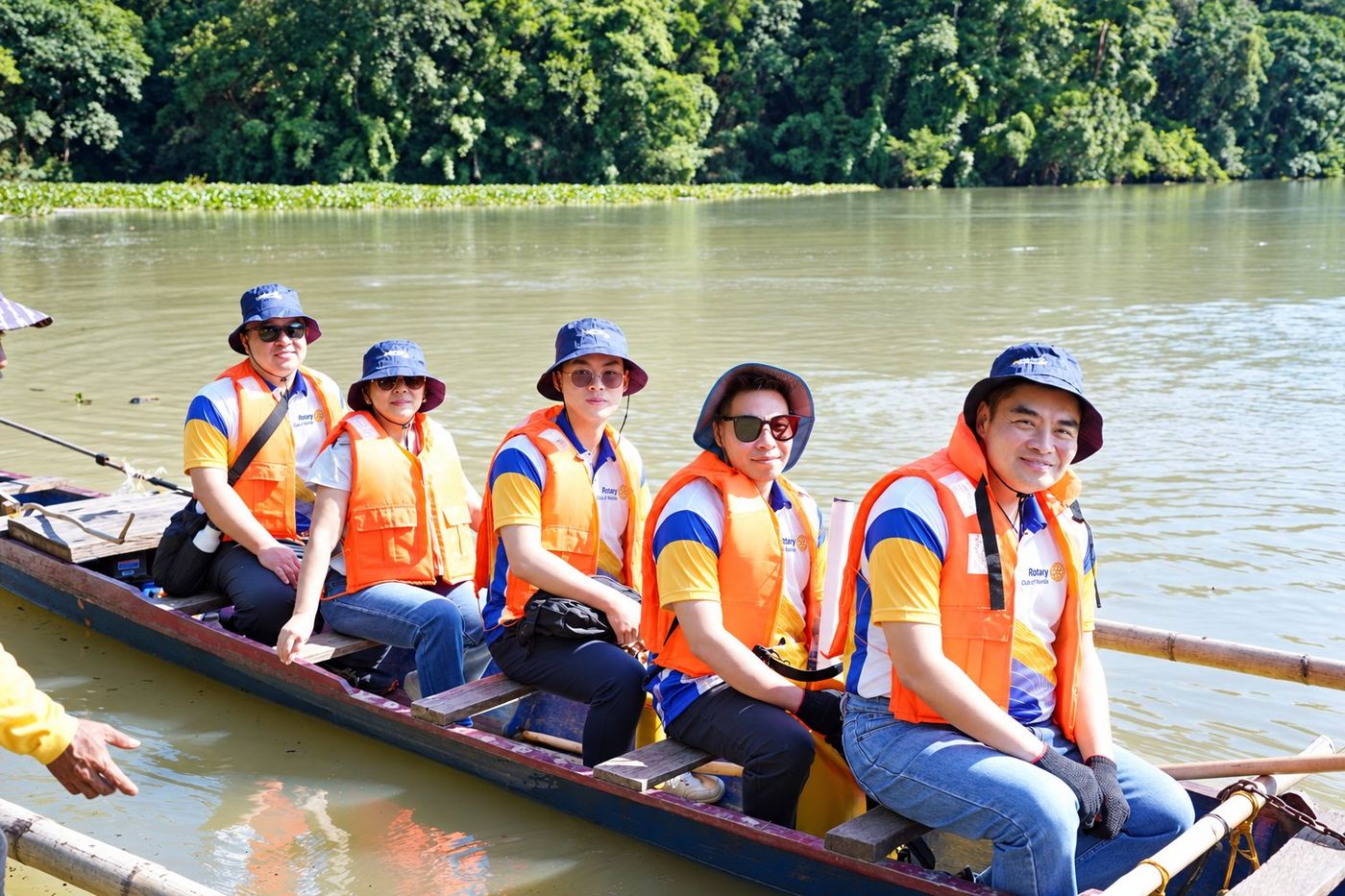 Sharing a moment of fellowship aboard our boat at Ipo Dam, surrounded by the waters and forest we came to help protect.