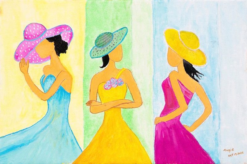 Tres Fashionistas by Angie